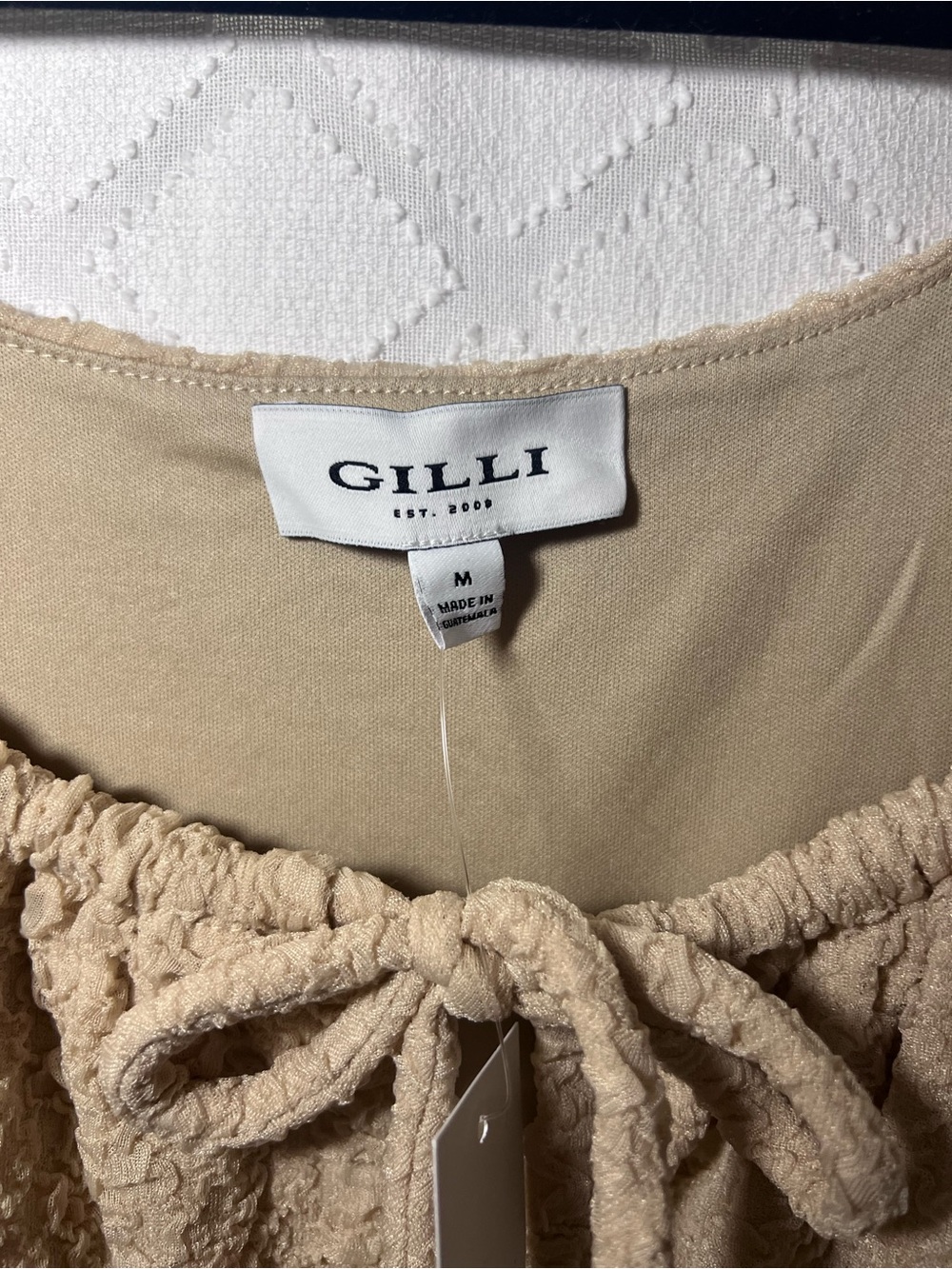 Gilli boutique Knit Tiered Maxi Dress in khaki NWT sz Medium - Picture 3 of 5